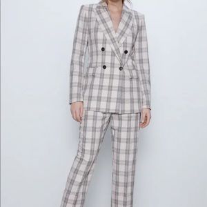 NEVER WORN! Zara Rustic Plaid Suit